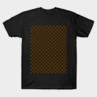 Dark Brown Checkered T-Shirt